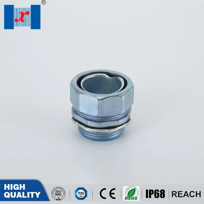 DPJ-12 3/8“ Zinc Alloy Flexible Conduit Connector Hose Fitting Hexagonal Male For Pipes | Обустройство дома