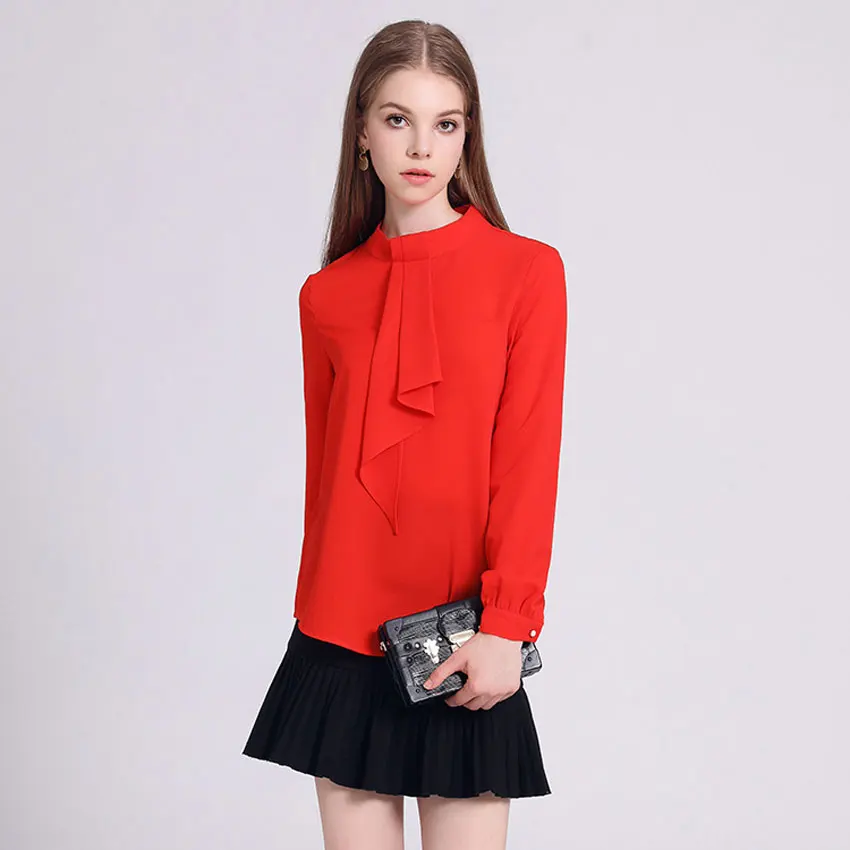 Aliexpress.com : Buy Autumn Long sleeve Blouse Women Red