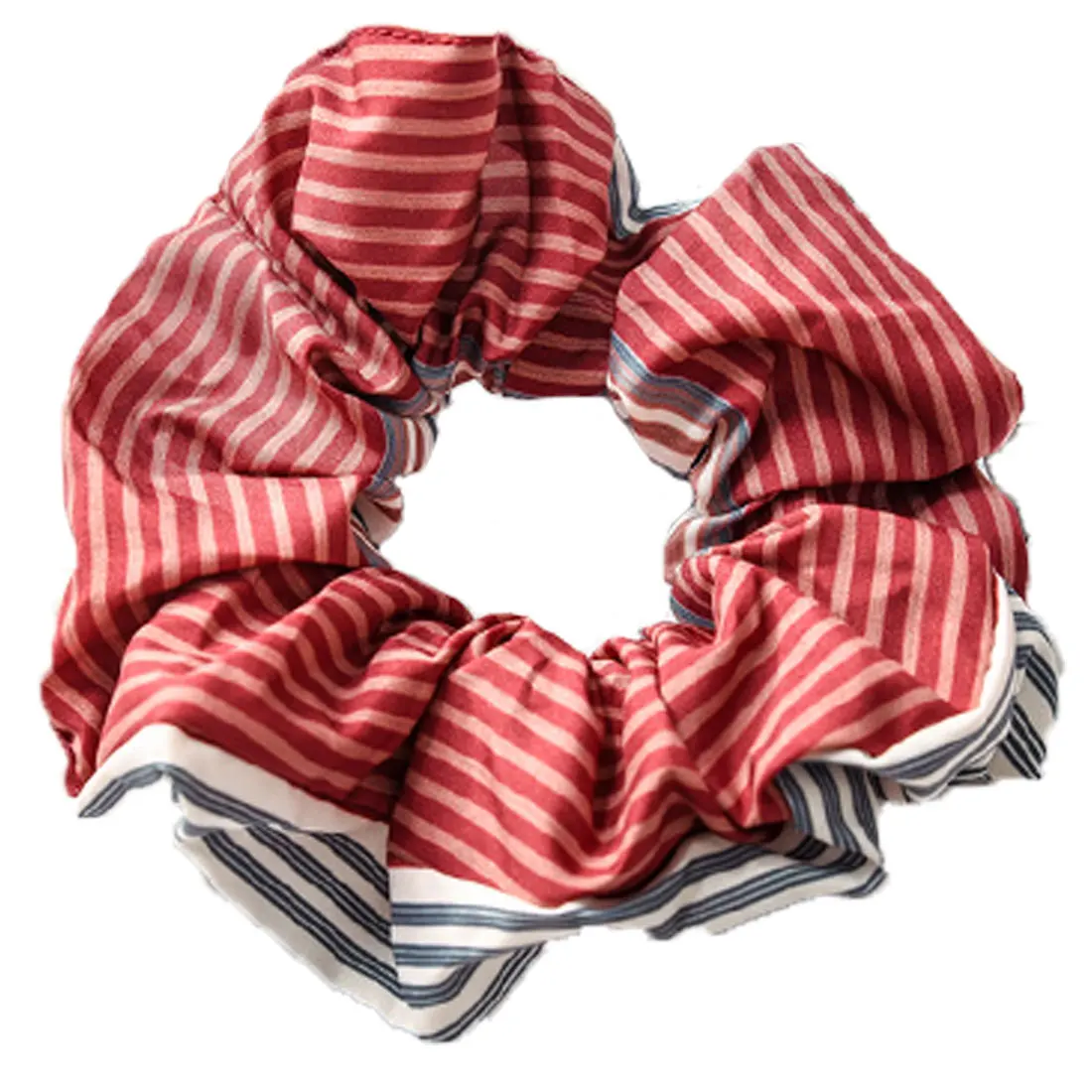 Wild hair band female striped wild color large intestine ring elastic band hair ring hair rope