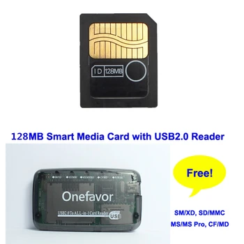 

Big Promotion 128MB 3.3V 3V SmartMedia Card SM 128M Memory Card Smart Media Card+SM Memory Card Reader