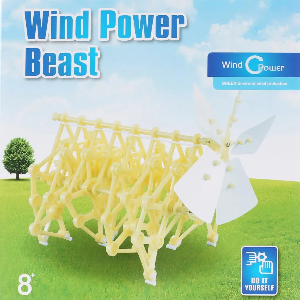 

New Creative Puzzle Walking 3D DIY Strandbeest Assembly Powerful Model Wind Powered Walker Kits Robot Toys Children Boys Gifts