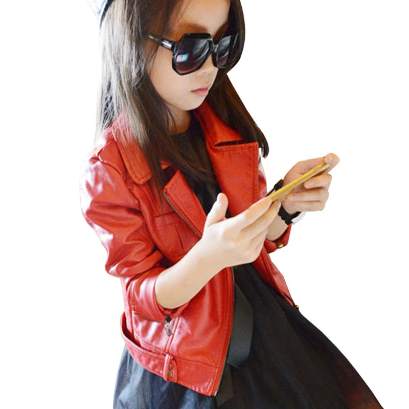 black leather jacket for baby girl