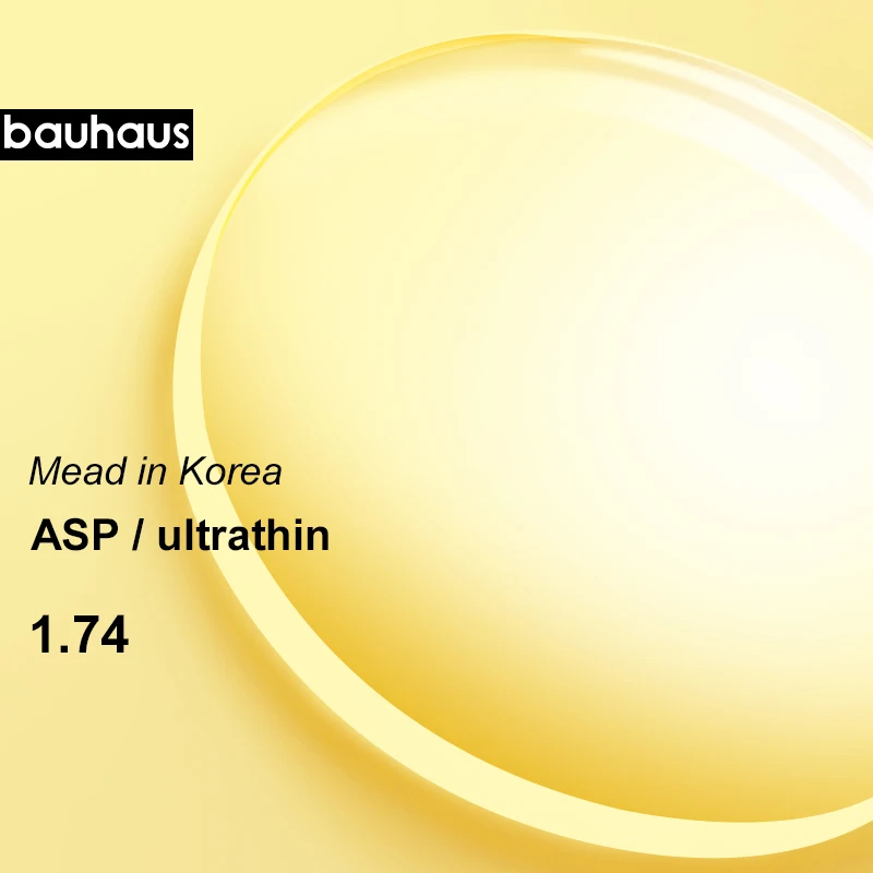 Корея 1,74 индекс ультра тонкий CR-39 асферический рецепт близорукость или гиперопия или Пресбиопия 2 шт. линзы