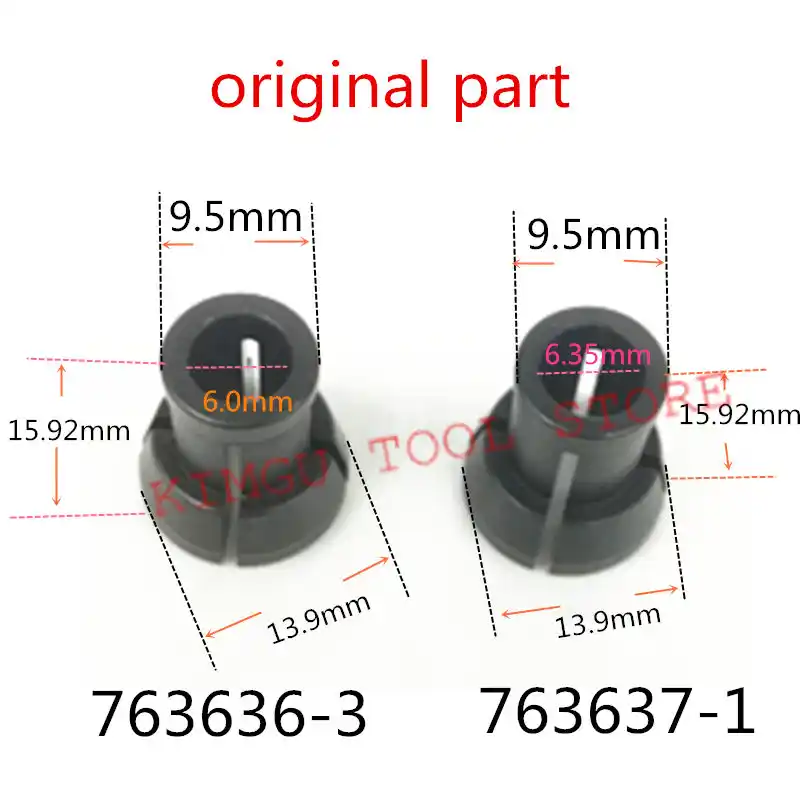 Collet for MAKITA 763637 1 1/4" 6.35mm 763615 1 763636 3 6mm RP0900K