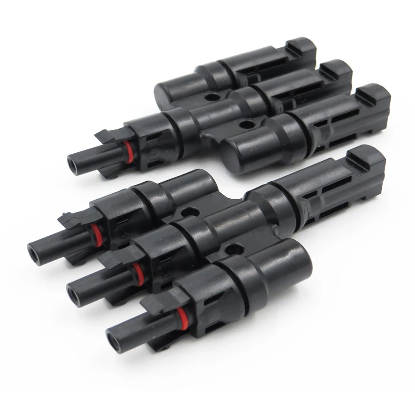 

1pair x MC4 3T 1 to 3 in Branch parallel connection 30A 1000V Electrical Solar MC4 Connector Photovoltaic Panel Cable Wire Conne