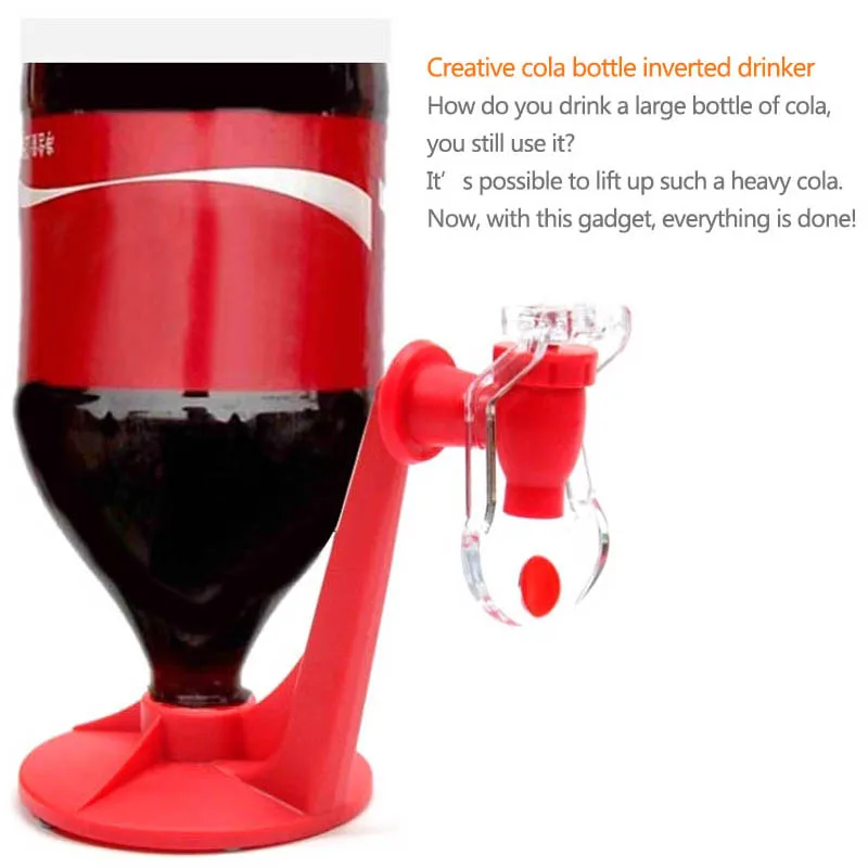 Soda Dispenser Bottle Coke Upside Down Drinking Water Dispense Machine For Gadget Party Home Bar Hand Press Water Dispenser