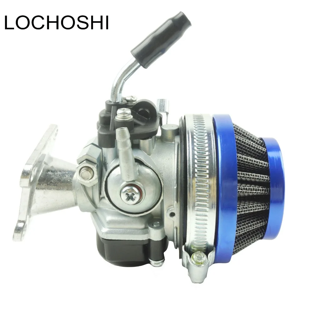 

LOCHOSHI Racing Carburetor Air Filter Assembly Intake Pipe For 49cc 50cc 60CC 66CC 80cc 2 Stroke Mini Pocket Bike ATV Bicycle
