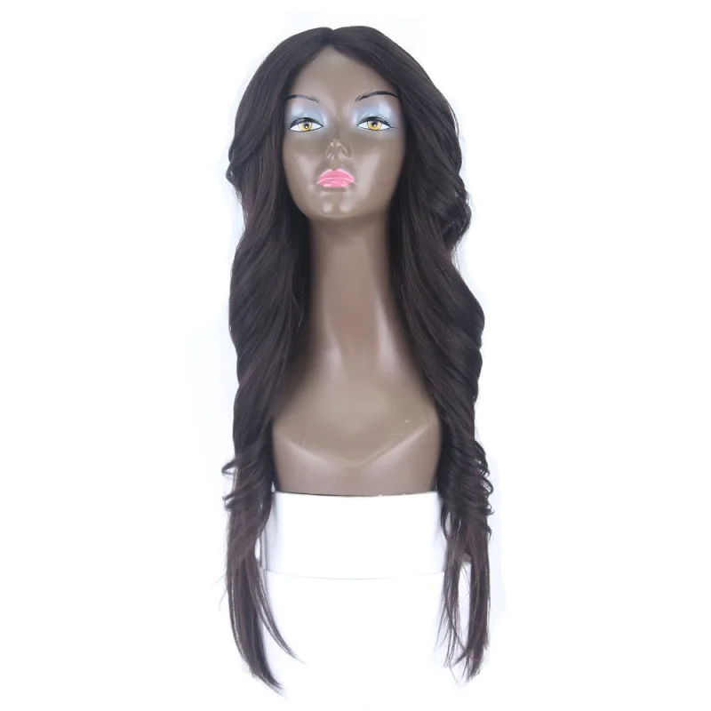 Alinova Body Wave Synthetic Hair Wigs Lpart& Lace Front Synthetic Lace Front Wig For Black Women 150% Density - Color: 4