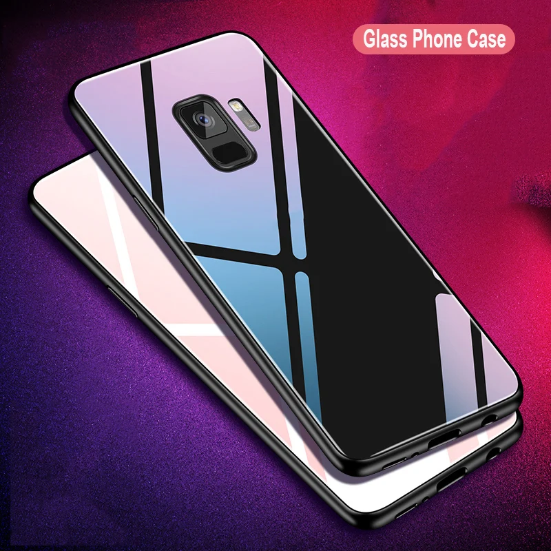 Suntaiho Glass Case for samsung s9 case TPU Edge PC for samsung galaxy s8 Glass Back Cover S7 A8P 2018 J4 J6 J800 coque Note8 9 Suntaiho Glass Case for samsung s9 case TPU Edge PC for samsung galaxy s8 Glass Back Cover S7 A8P 2018 J4 J6 J800 coque Note8 9