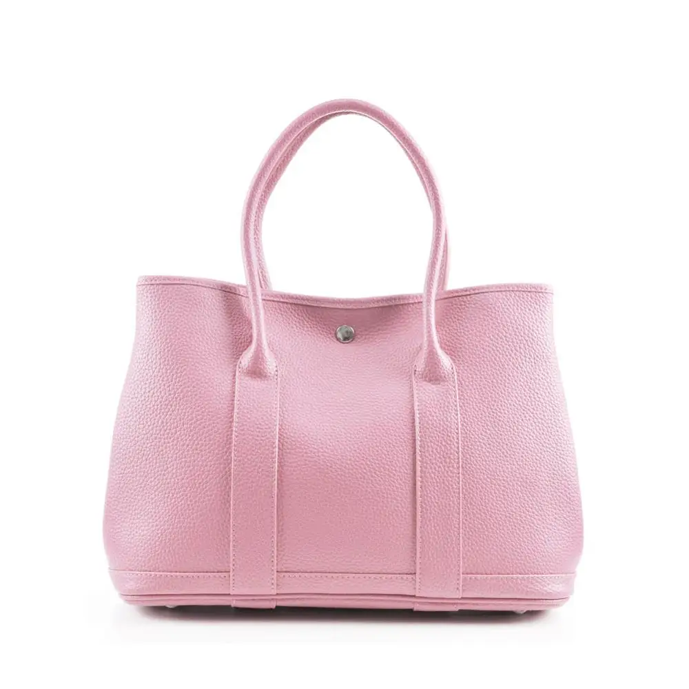 Натуральная кожа, садовые вечерние сумки, женские, известный бренд, Роскошные, повседневные, шоппер, шоппер, Хобо, сумка на плечо, сумочка, Bolsa - Цвет: Baby Pink Large