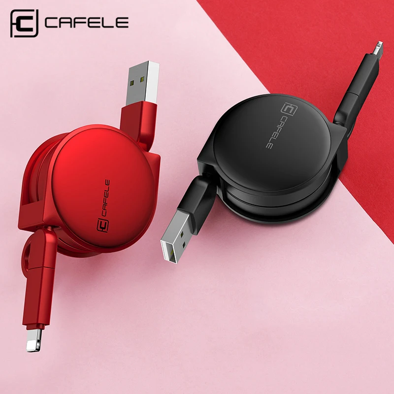 Cafele 1 متر 2 في 1 usb كيبل شحن سريع ل فون 7 ثانية 6 نوع c كابل مايكرو usb لسامسونج xiaomi 6 Mi5 s8 الهاتف المحمول الكابلات