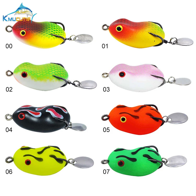 7 colors Anger bird Soft Frog  5g 35mm Snakehead Top Water Fishing lures 