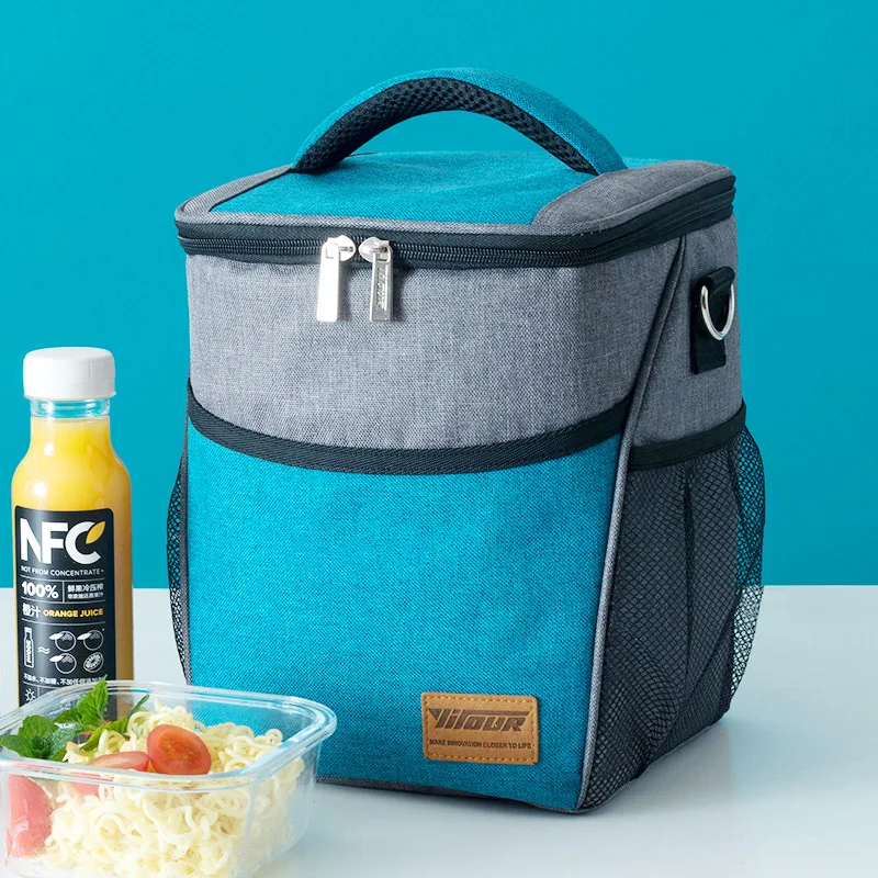 Новая повседневная сумка для обеда, термоизолированная сумка для еды для детей и женщин, модная вместительная сумка для пикника, Ланч-бокс
