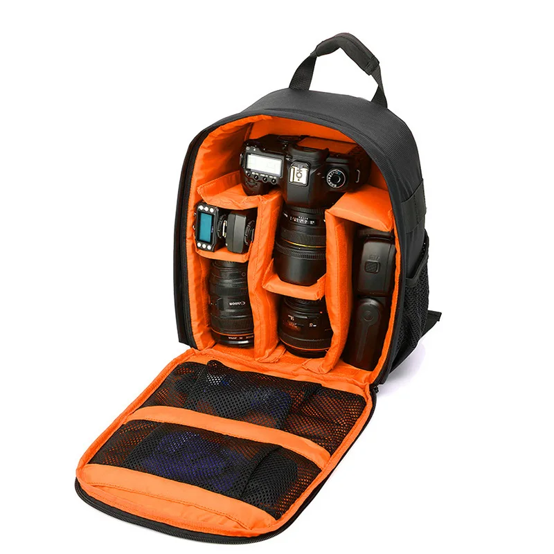 

Upgrade Waterproof Multi-functional Digital DSLR Camera Video Bag Small SLR Camera Backpack Bag Padded for Photographer Gym Bags
