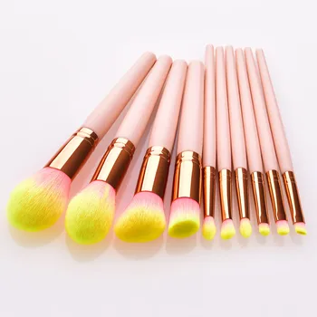 

Make up brushes set professional 10PCS Foundation Blush Concealer Brushes Eyebrow Eyeshadow Brush Makeup Brush Sets Tools Y524