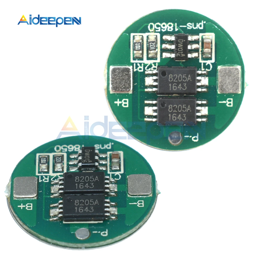 

10Pcs Dual MOS 18650 Lithium Li-ion Battery Protection Board High Voltage Detection Circuit Module Board Overcurrent Detection