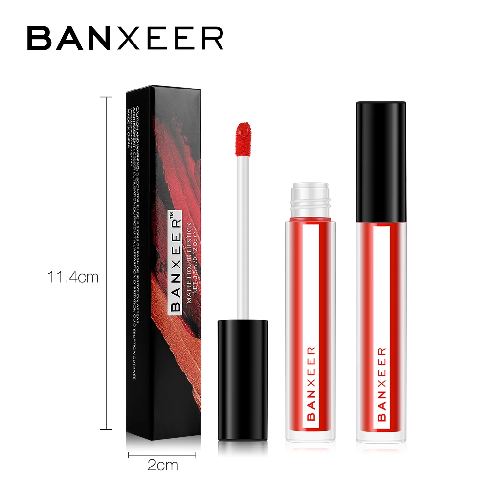 Брендовый блеск для губ BANXEER матовый 8 цветов бархатистая губная помада жидкий