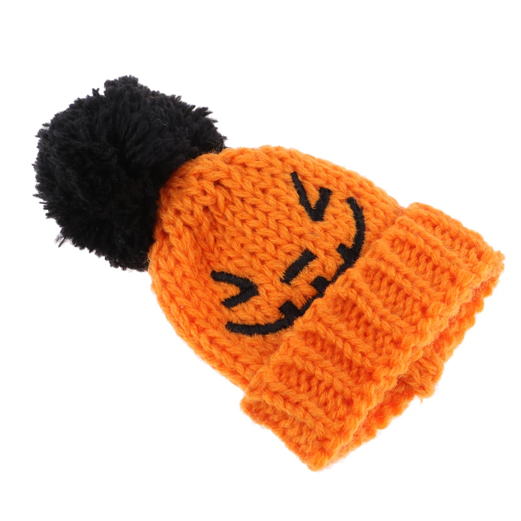 Lovely Knitted Pumpkin Beanie Hat Ski Cap Winter Garment For 12inch Girl Dolls for Kurhn Sweater Clothes Accessories
