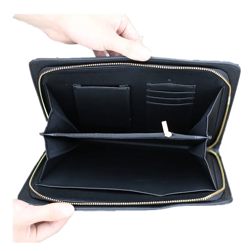 

European and American handbags men's fine leather men's formal briefcase clutch bag business clutch handbag fashion envelope bag