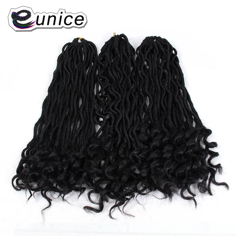 Faux Locs Curly Heat Resistant Synthetic Hair Extensions (72)