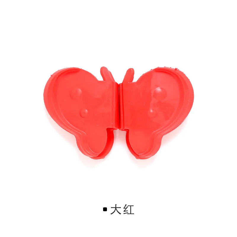 2 шт. модный креативный магнит на холодильник в форме бабочки анти-скальдинг инструменты мультипликационный магнит Многофункциональный практичный гаджет Настольный - Цвет: Красный