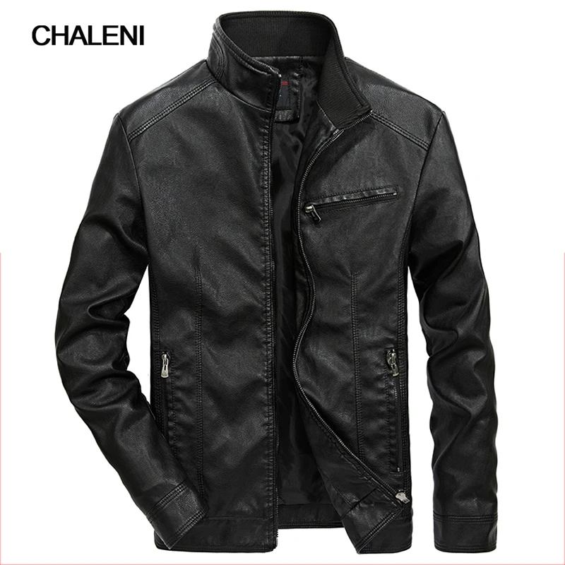 Men's leather autumn winter jacket leather jacket plus size plus pure