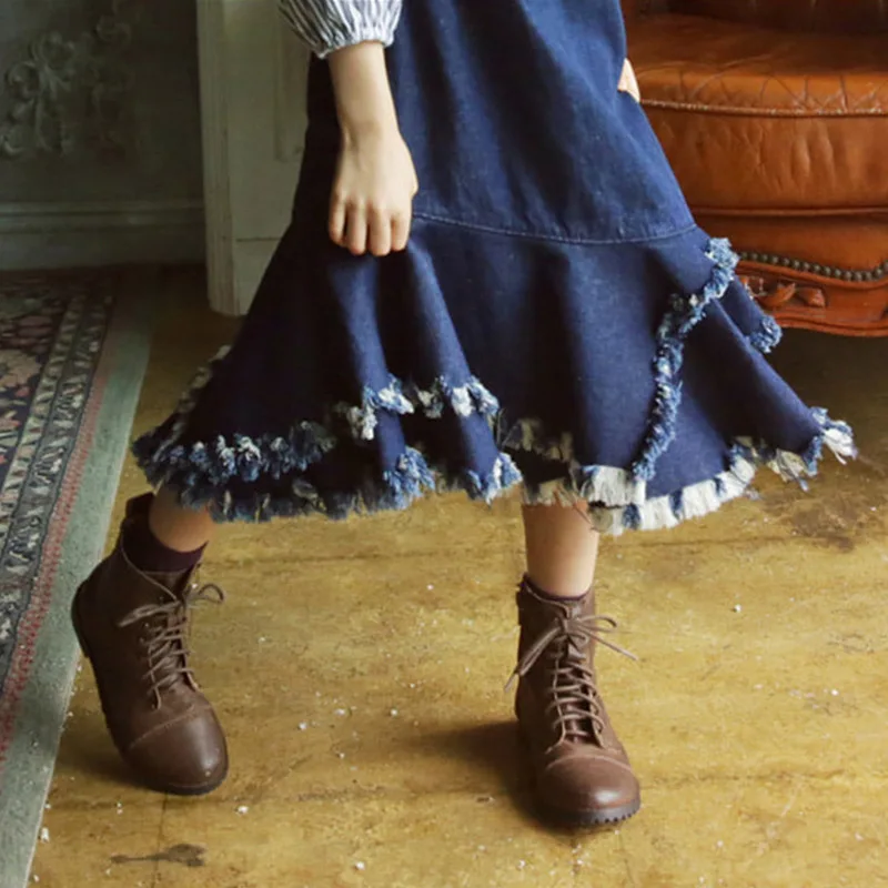 New 2018 Baby Spring Skirts Girls Jeans Skirts Children Irregular Skirts Child's Denim Clothes