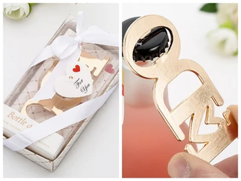 

(20 Pieces/lot) Newest Wedding Favors for guests of Gold I Do Bottle Opener Favors for Bridal shower Party favors and gold gift
