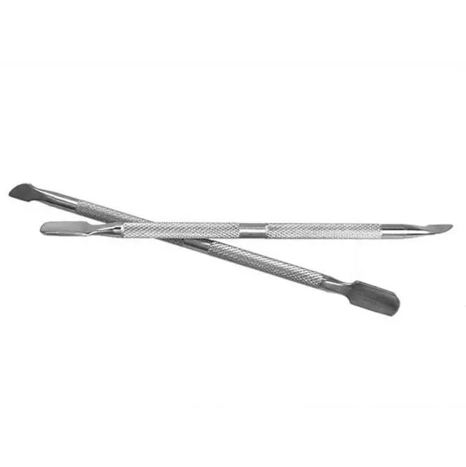 Empurrador de Cutícula Removedor de Calos Ferramenta da Arte do Unha para o Salão de Manicure Dual Purpose Metal Unha Trimmer Como Polonês Atacado 8 Beleza e saúde