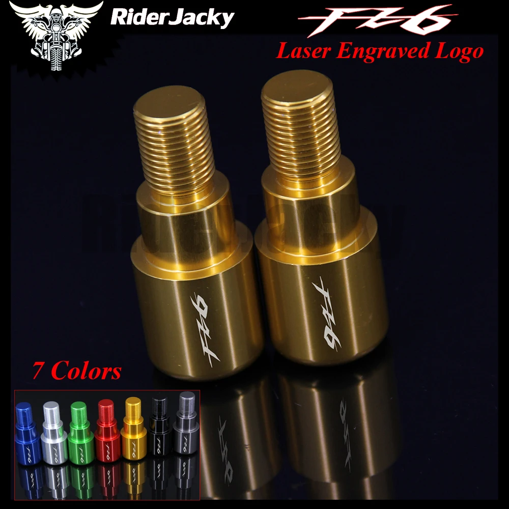 RiderJacky CNC руль мотоцикла концы ручки слайдер для Yamaha FZ6 FZ 6 2004 2007 2005 2006 мотоцикл