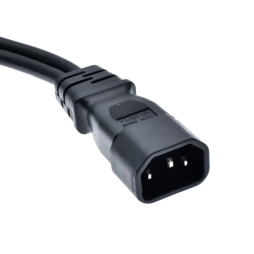 Двойной шнур питания IEC 320 C14 C5 и C13 разветвитель V типа Короткие кабели