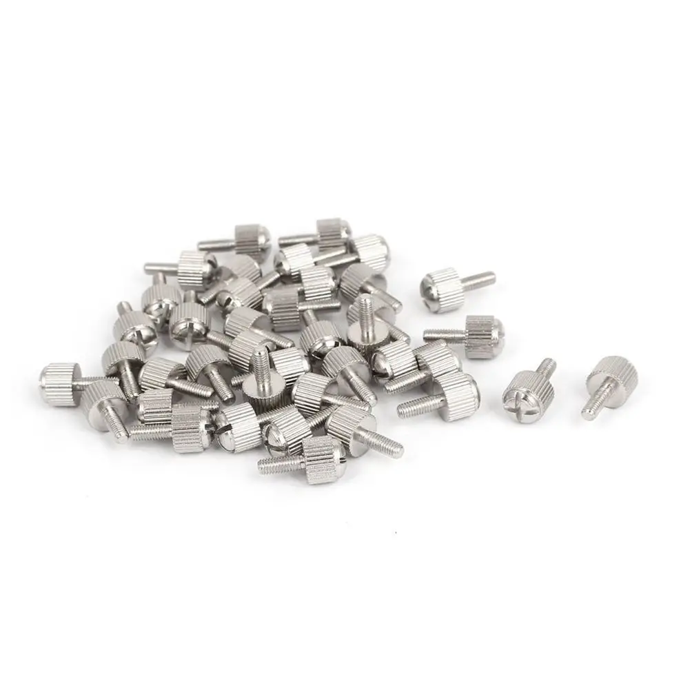 

Computer PC Case M3x8mm Metal Knurled Head Phillips Thumb Screw 40pcs