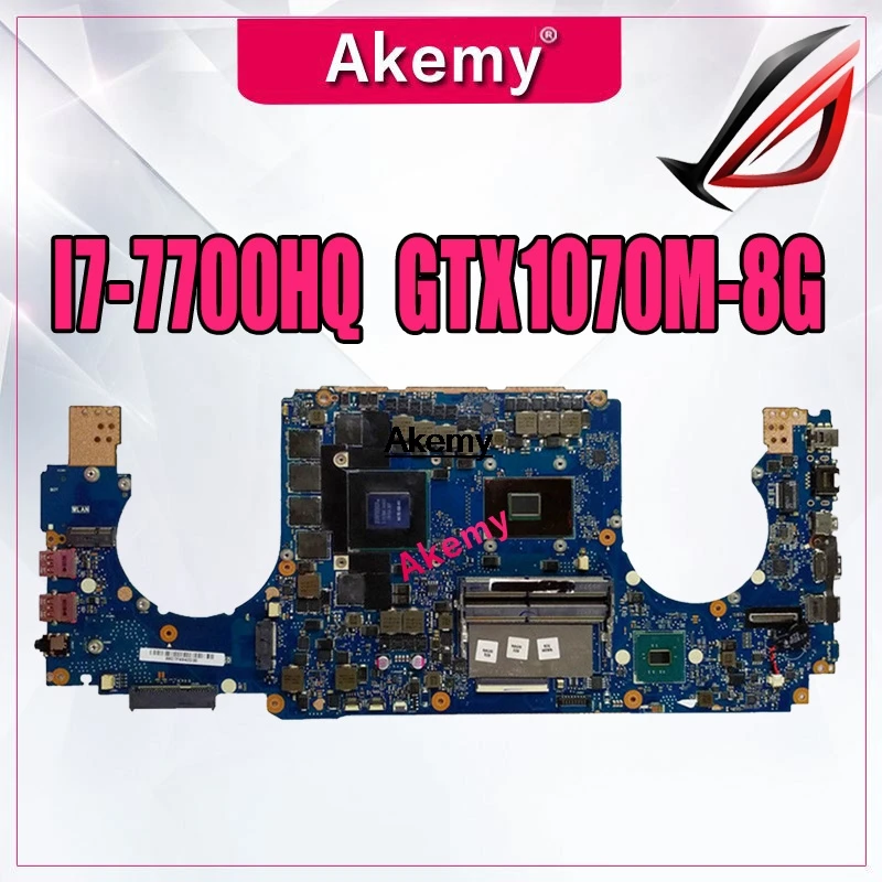 GL502VSK محمول اللوحة الأم ل ASUS GL502VSK GL502VS mianboard I7-7700HQ GTX1070M-8G تبادل!