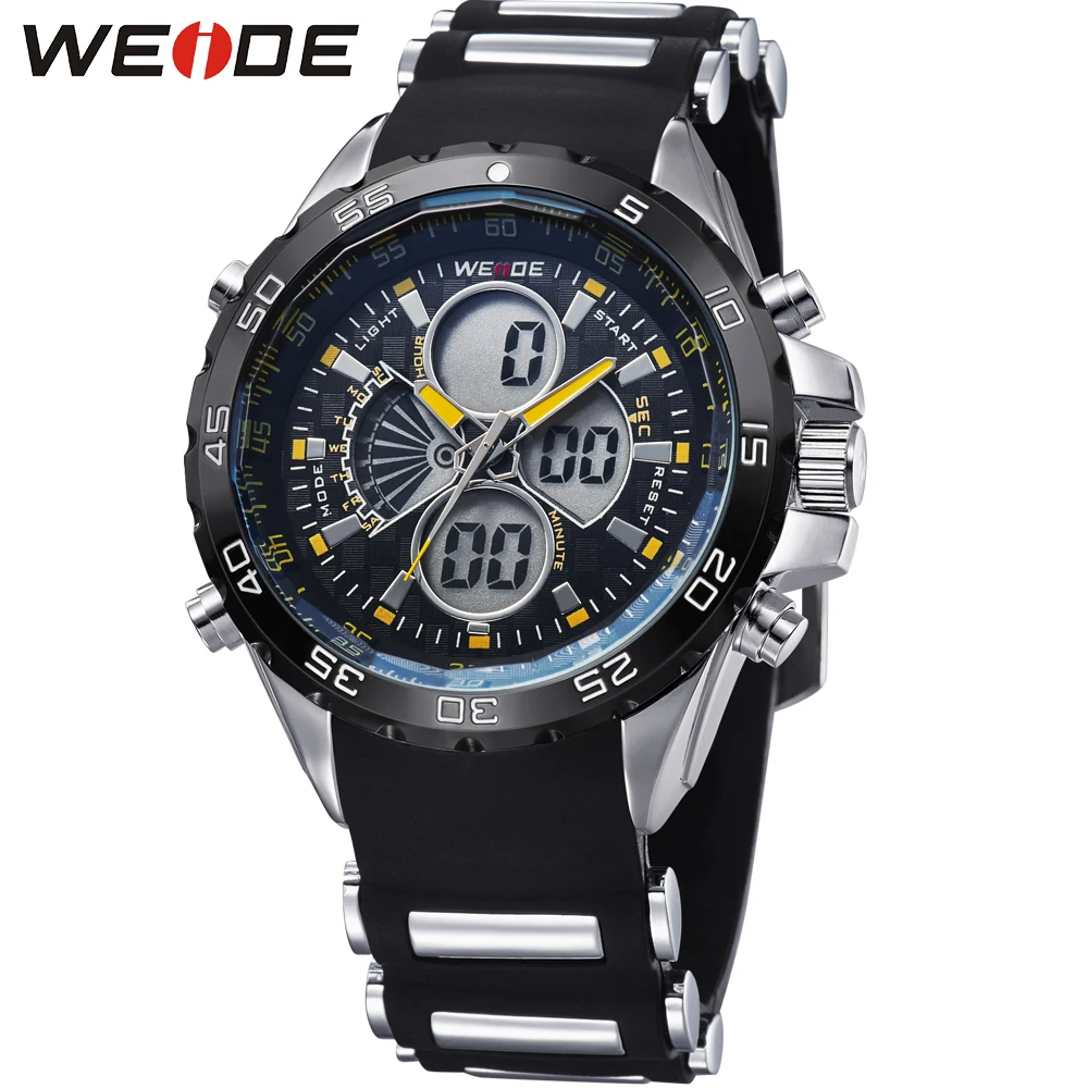 

Original Fashion WEIDE Army Sport Watch Men Digital Quartz LED Alarm Silicone Strap Running Waterproof Man Wristwatches Relogios
