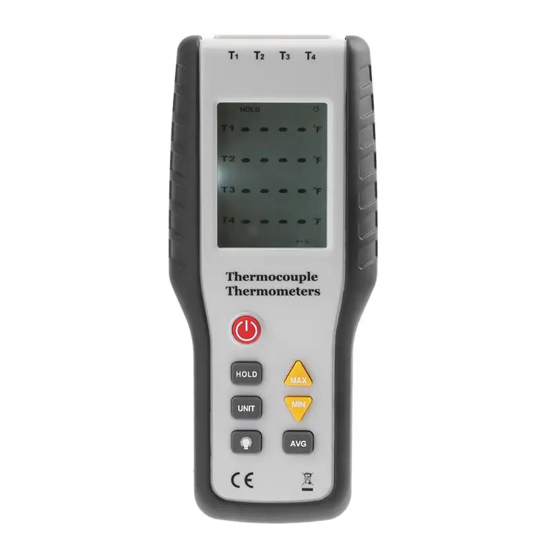 

K Type Digital Thermocouple Thermometer Probe Sensor Temperature Tester Portable Industrial Thermometer -200~1372 Degree