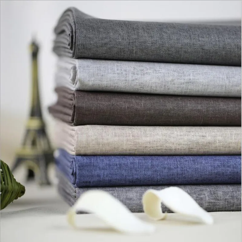 

Free ship cotton & linen Waterproof canvas fabric 8 colors for choice sold by meter 55" 7meter/lot