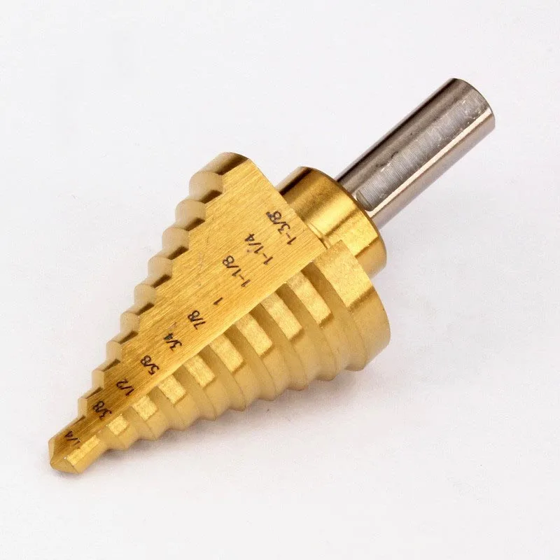 

Steel plate hole drilling metal punch 1/4 "~1-3/8" pagoda drill bench drill
