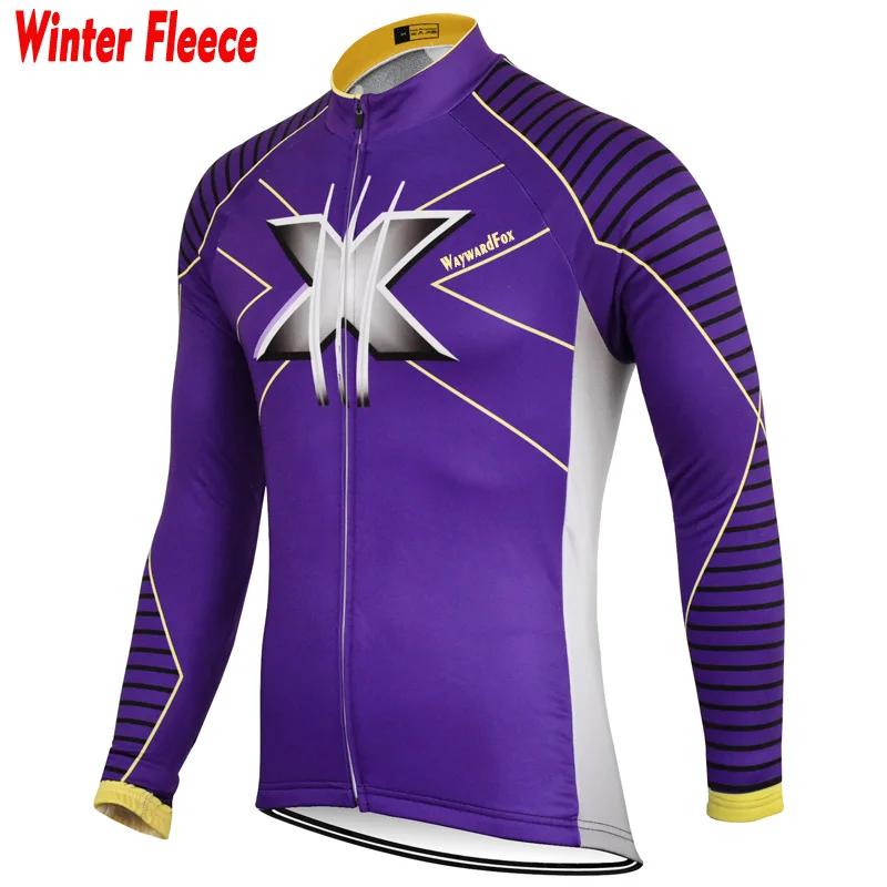 Buy 2018 NEW Men purple cycling jersey long sleeve