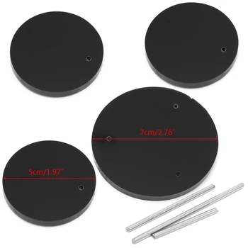 

JAVRICK Jewelry Display Stand Acrylic Necklace Bracelet Earring Round Tray Rack Case New