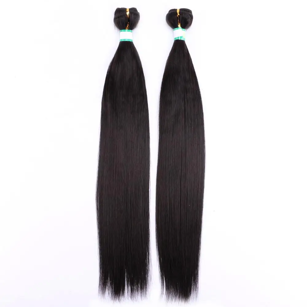 

Angie 14-30 inch Synthetic Silky straight hair bundles Natural black high temperature Synthetic Hair Extensions for women