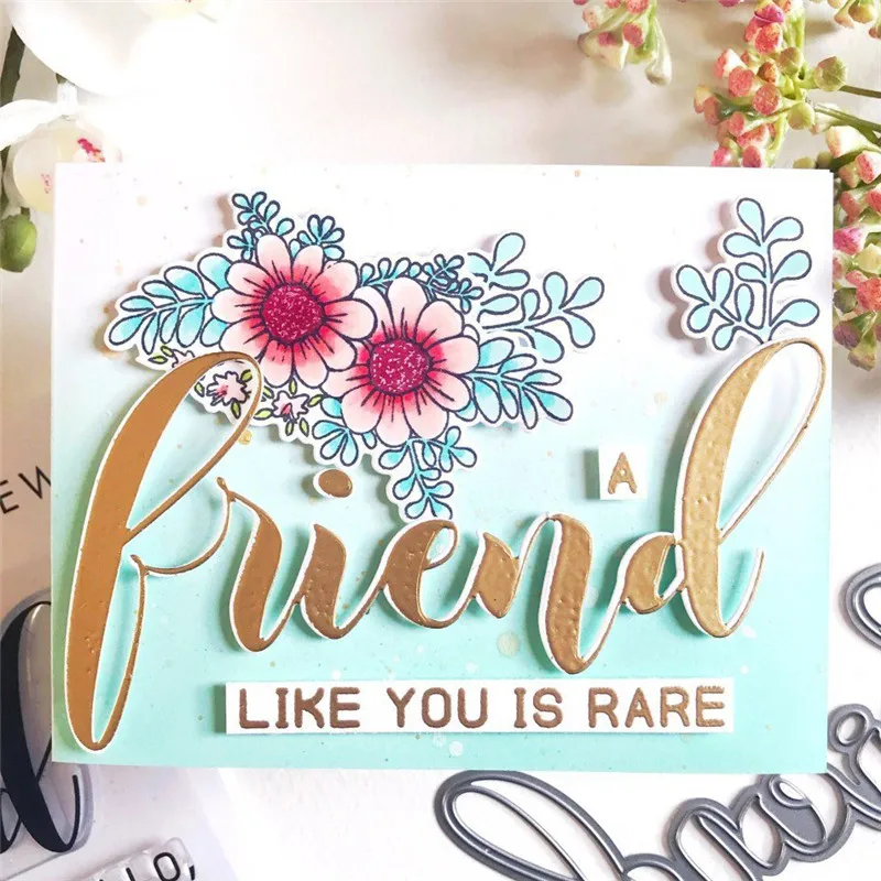 

DiyArts Blooming Flower Metal Cutting Dies Scrapbooking and Clear Stamps New 2019 Die Cut Card Making Craft Dies Decor