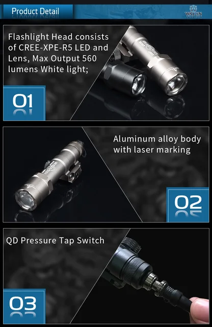 WADSN Airsoft armas SF M600B latarka Mini taktyczne Scout światła 560 lumenów lampa pistolet M600 Softair broń światła tanie i dobre opinie WEX410 Żarówki led SF M600B MINI SCOUT LIGHT With SUREFIR Logo 560 Lumen Sofatir Hunting lantern CREE-XPE-R5 Tactical Torches WADSN Airsoft armas SF M600B latarka Mini taktyczne Scout światła 560 lumenów lampa pistolet M600 Softair broń światła tanie i dobre opinie WEX410 Żarówki led SF M600B MINI SCOUT LIGHT With SUREFIR Logo 560 Lumen Sofatir Hunting lantern CREE-XPE-R5 Tactical Torches