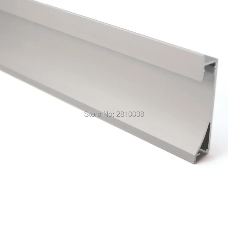 10 X 1M Sets/Lot Anodized LED profil aluminium and AL6063 Extruded Aluminum track channel profile for recessed wall lights
