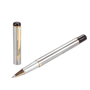 

1 PC Silver Metal Gel Pens 0.7mm For Kids Students Writing Office School Supplies Korean Stationery