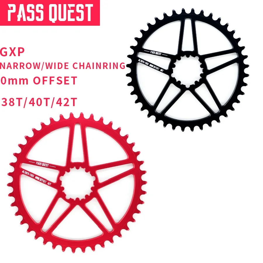 PASSQUEST GXP BB30 цепи велосипеда колеса 38 T 40 T 42 T Круглый звезду один диск Орел x1 x9 x0 MTB горный велосипед аксессуары