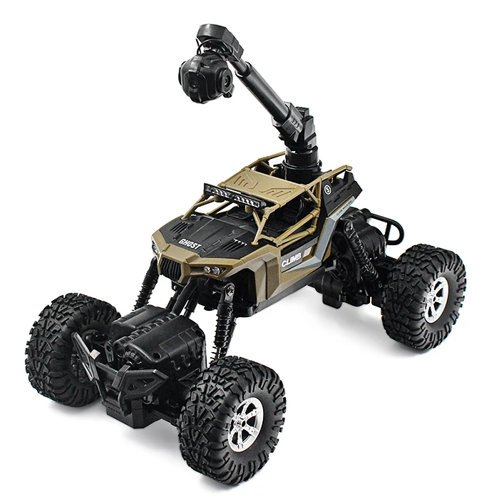 

1:16 Scale Waterproof RC Climbing Car RTR WiFi FPV 0.3MP Camera / 4WD 2WD Switchable 2.4GHz Wireless Remote Control Toys