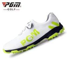 Pgm обувь для гольфа мужские спортивные водонепроницаемые кроссовки для тренировок мужские шнурки с пряжкой дышащая обувь нескользящие Шипы Кроссовки D0470
