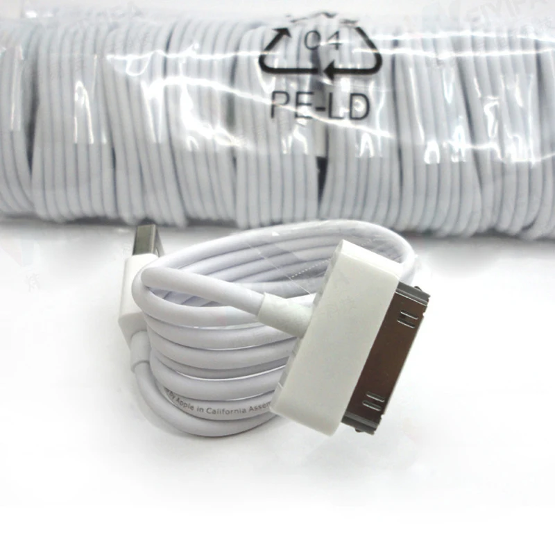 

10PCS/Lot USB Charger Cable for Apple iPod Mini iPad 3 2 iPod Nano Touch 30Pin Charger Cable For iPhone 4s 4 iphone 3G 3GS