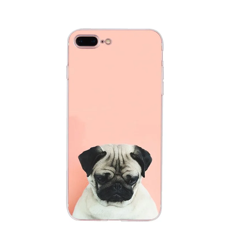 Роскошный модный чехол для телефона MaiYaCa с милым животным Мопсом для Apple iphone 11 pro 8 7 66S Plus X 5S SE XR XS MAX - Цвет: 3