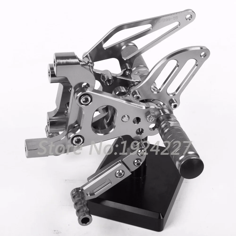 8 видов цветов CNC Rearsets для Ducati Panigale 1199 1199S 1199R 899 1198s 2012 2013 задний комплект мото